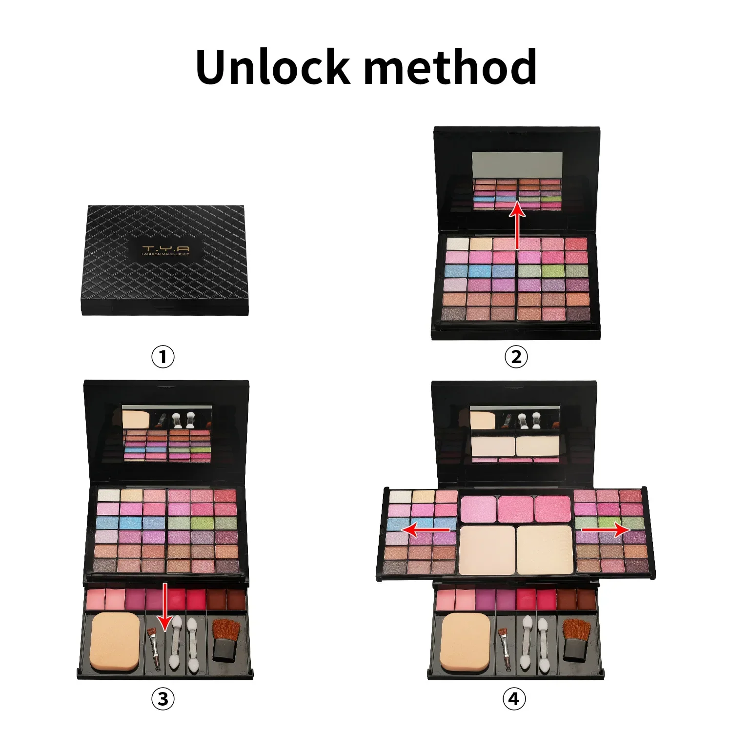 

Makeup Kit Full Set for Women Multi-functional All in One Box New 49 Color Face Lip Eye Shadow Highlighter Brush Make Up Palette