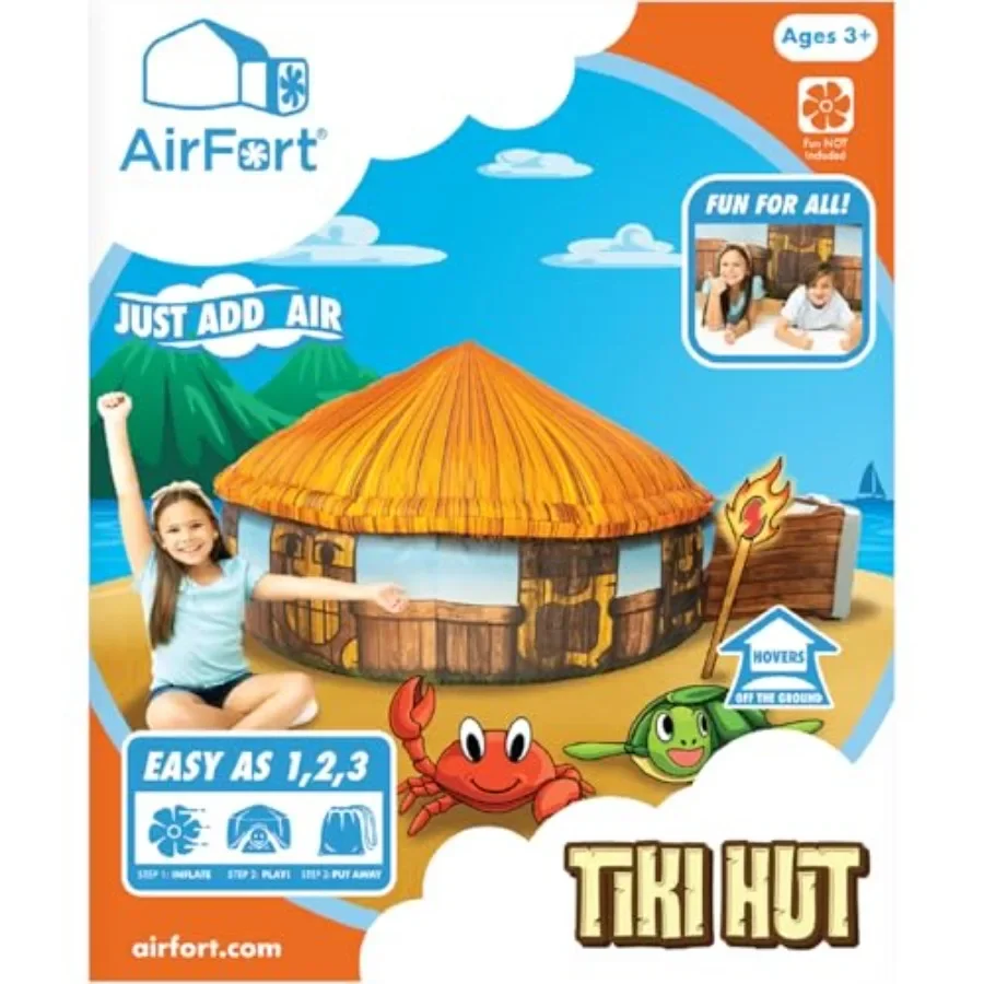 L'originale AirFort brevettato: costruisce un forte in 30 secondi, il forte gonfiabile per la tenda da gioco per 3-14 anni Una casetta da gioco dove Imagi