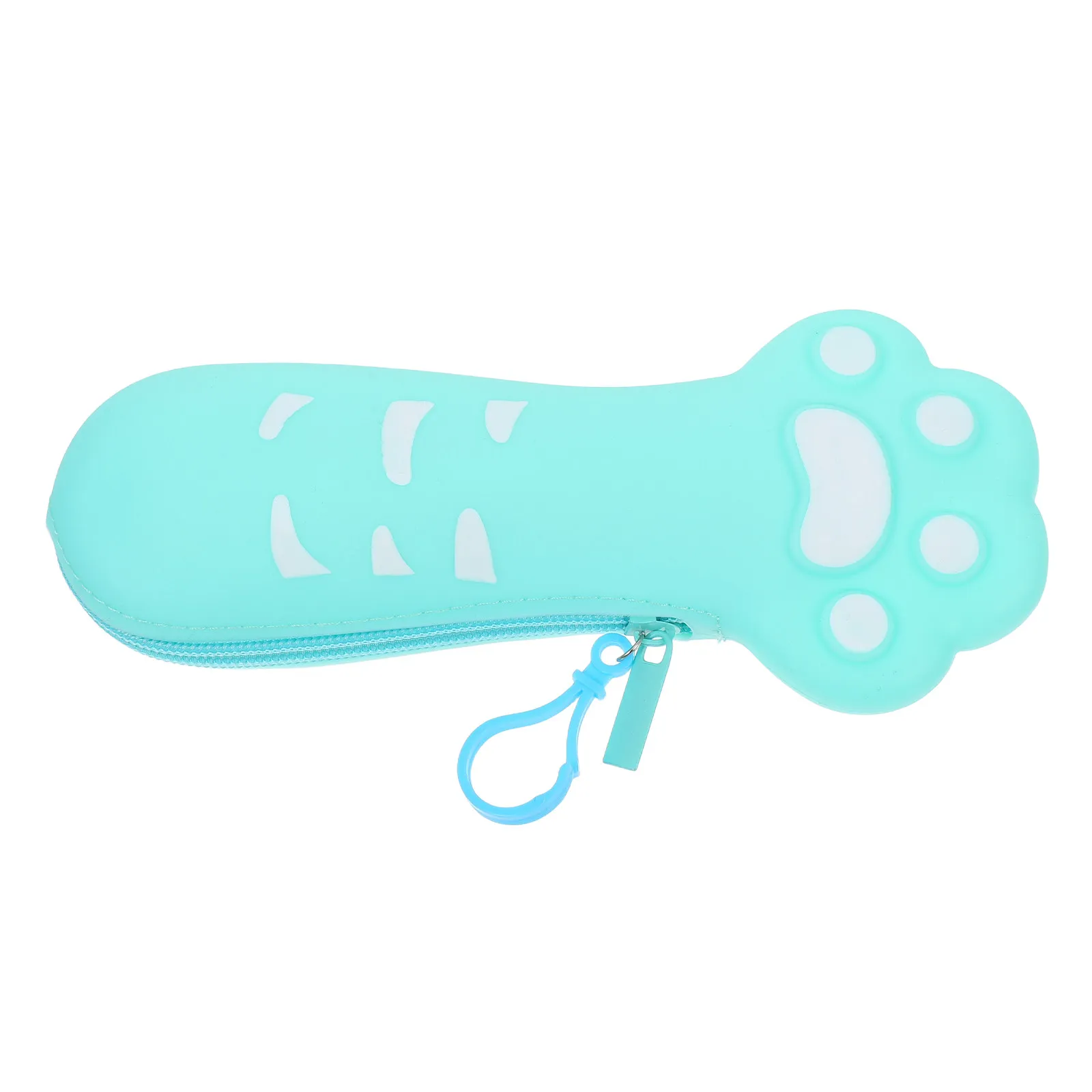 Cat Paw Silicone Pencil Case Small Cute Aesthetic Rubber Pouch for School Office Travel Supplies Holder Cute Pencil Case