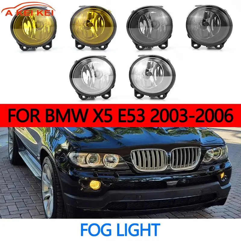 

Fog Lights H11 Bulbs Car Front Bumper Left Right For BMW X5 E53 2003-2006
