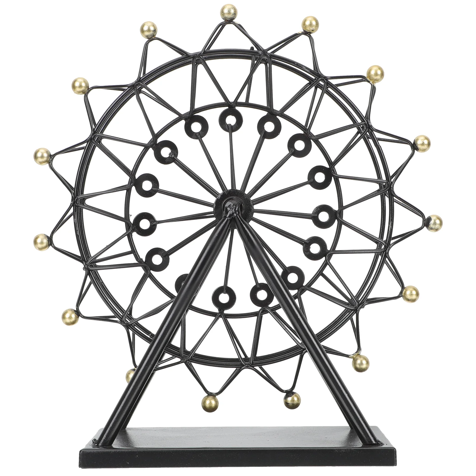 Iron Ferris Wheel Home Decorations for Living Room Central Modern Decorative Objects Bookcase Statue Office