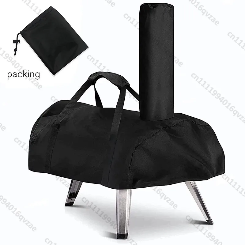 210D Oxford Cloth Pizza Oven Cover, Portable Portable Oven Dust Cover Pizza Oven Rain Cover