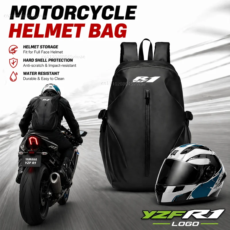 

Knight Backpack Motorcycle Helmet Bag Travel Equipment Waterproof Large Capacity For Yamaha YZF R1 YZF-R1 YZFR1 R1s Accessories