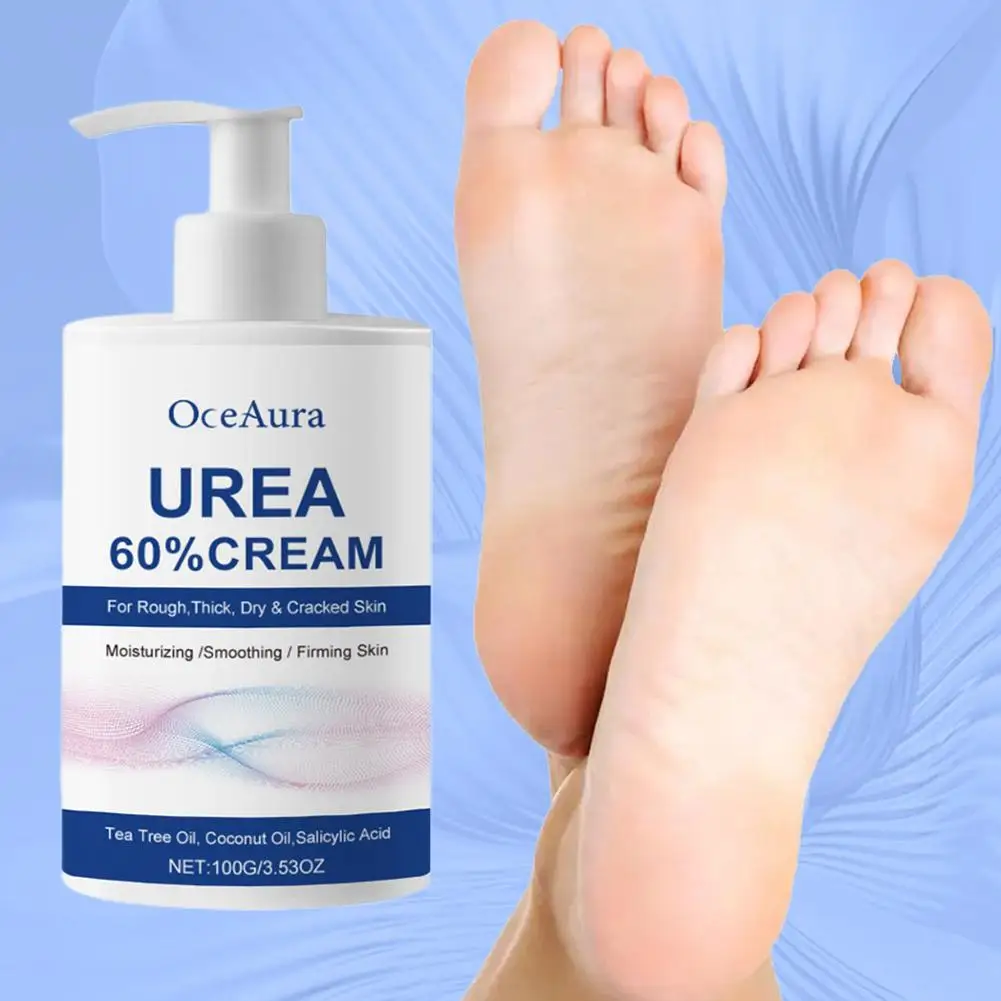 150ml 60% Urea Cream For Feet With Salicylic Acid, Shea Butter&Avocado Oil- Moisturizer For Dry Knees, Elbows, Hands And Heels