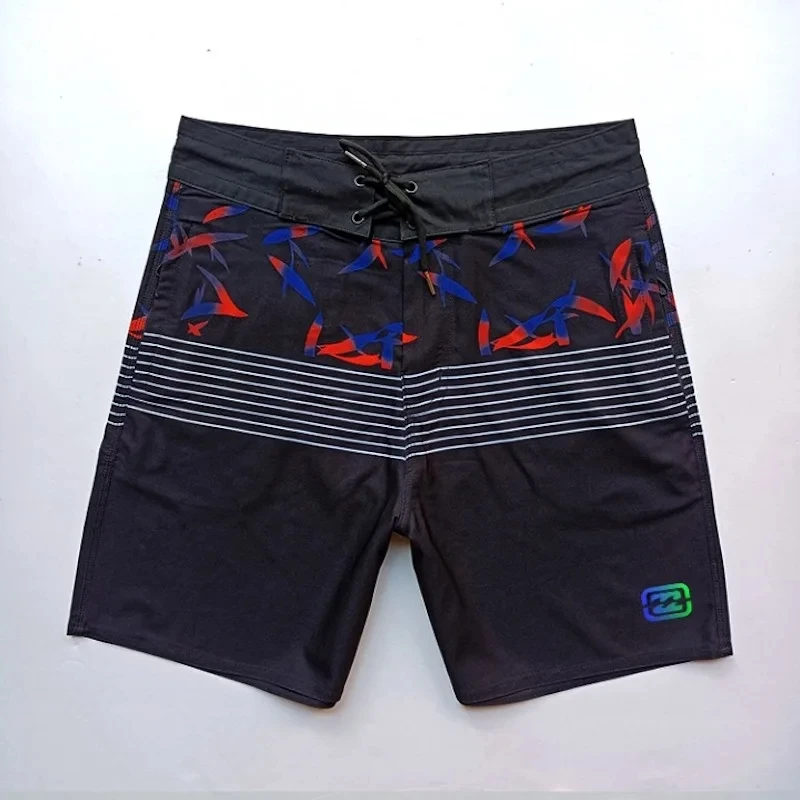 Men's BoardShorts 4-Way Strech Waterproof Bermuda SwimmWear Quick-Dry Breathable Beach Surf Short Breathable Light Beach Pants