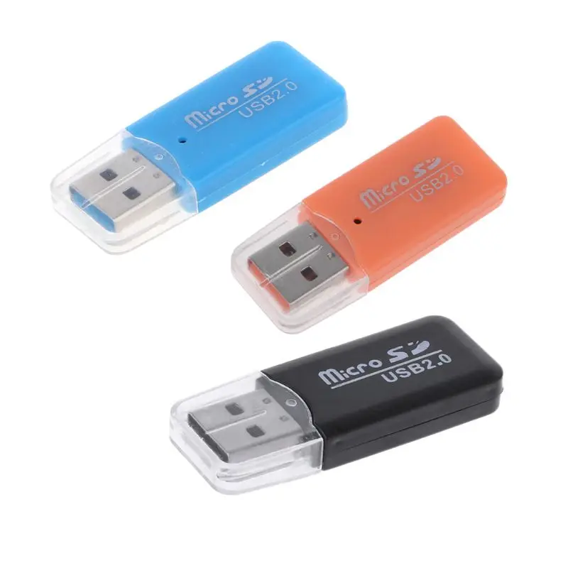 Adaptor pembaca kartu SD TF 2.0 USB mikro kualitas tinggi untuk komputer Tablet PC