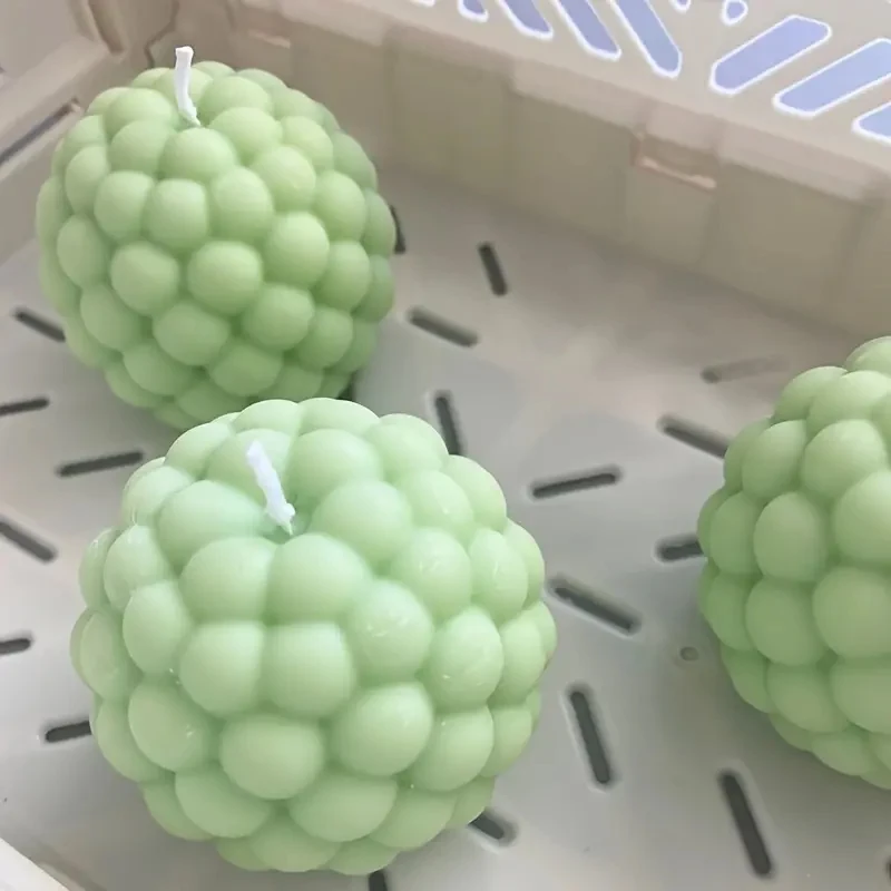 Stampo per candele in silicone 3D bolla cilindrica sfera rotonda profumata aromaterapia stampo per candele in gesso torta fai da te stampo fatto a mano