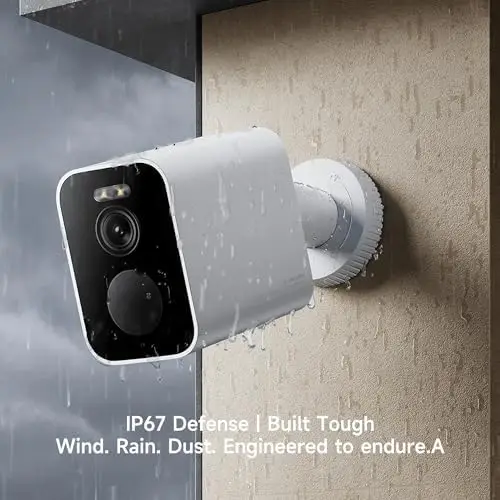 مخزون الولايات المتحدة الأمريكية لكاميرا الأمن الخارجية BW500 2.5K بطارية لاسلكية ملونة للرؤية الليلية المراقبة الشمسية الاختيارية #3