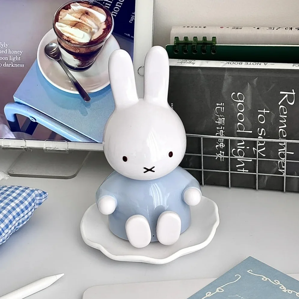 ミッフィーウサギ楽しい-bluetooth-スピーカーミニデスクトップワイヤレスかわいい漫画ポータブル小型オーディオデバイスデスクトップ装飾品