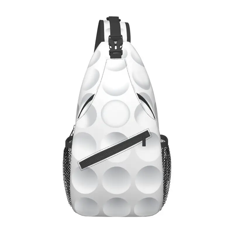 Personalized Golf Ball Pattern Sling Bags Men Cool Shoulder Chest Crossbody Backpack Travel Hiking Daypack