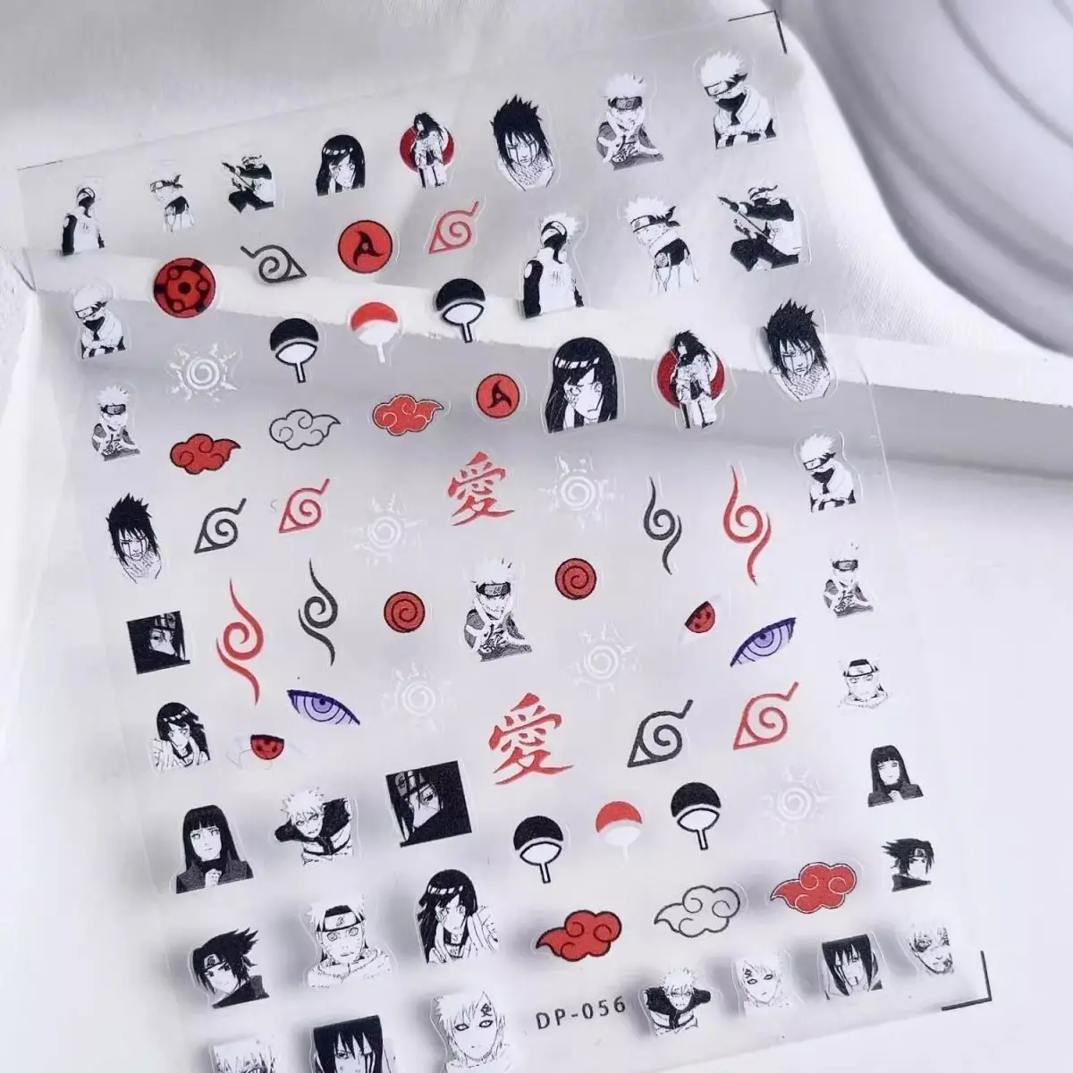 Dark Narcissistic Ninjago pattern nail art stickers, DIY nail art, Japanese anime embossed decoration, pasting