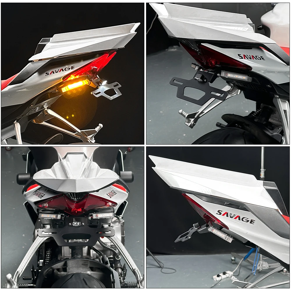 Foldable License Plate Holder For Aprilia RS660 Tuono 660 V4 RSV4