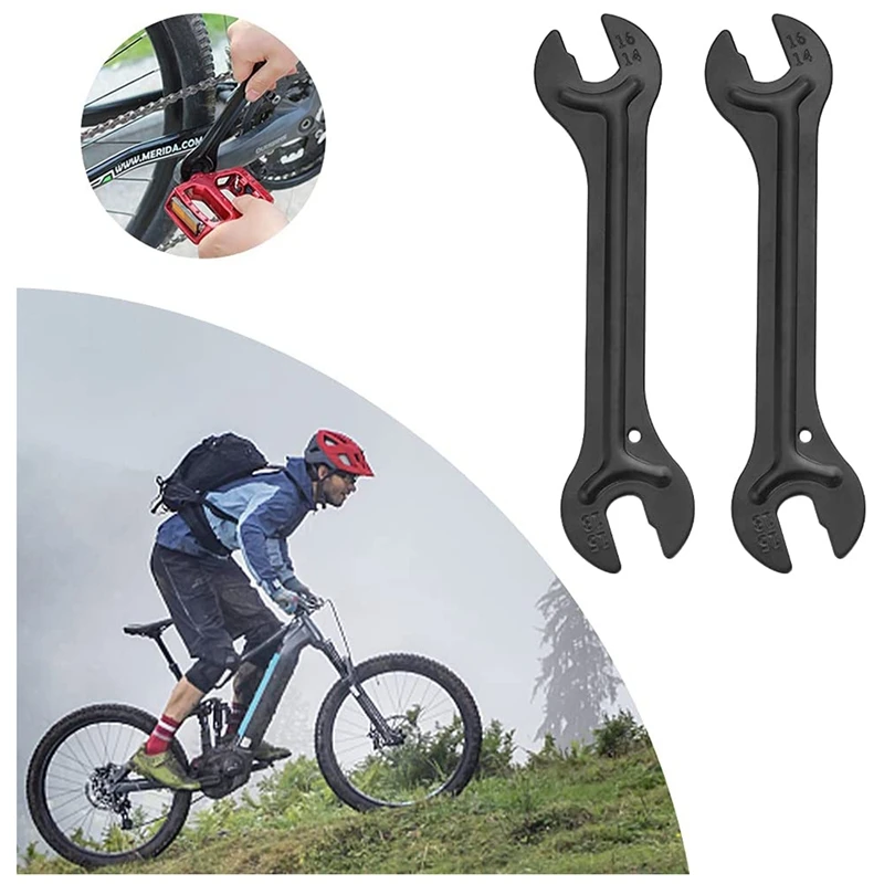 5 PCS Bicycle Cone Spanner Hub Wrench Carbon Steel Axle Hub Cone Wrench 13/14/15/16Mm Open End Pedal Spanner Repair Tool