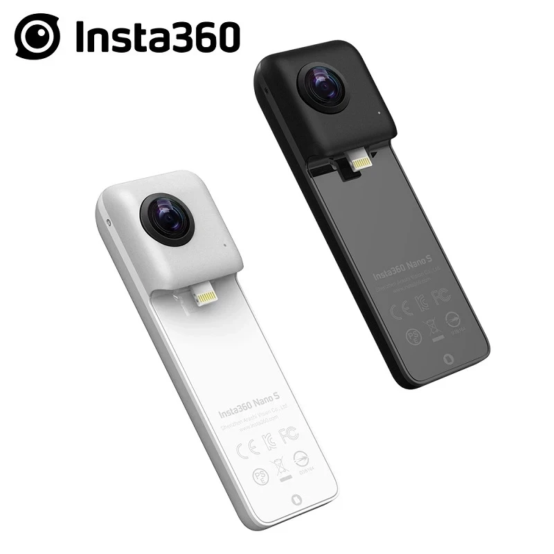 Drop shipping New 2021 Insta360 Nano S 4K 360 VR Video Panoramic Camera 20MP photos for iphone X XS XR for iPhone 7 8 6 series