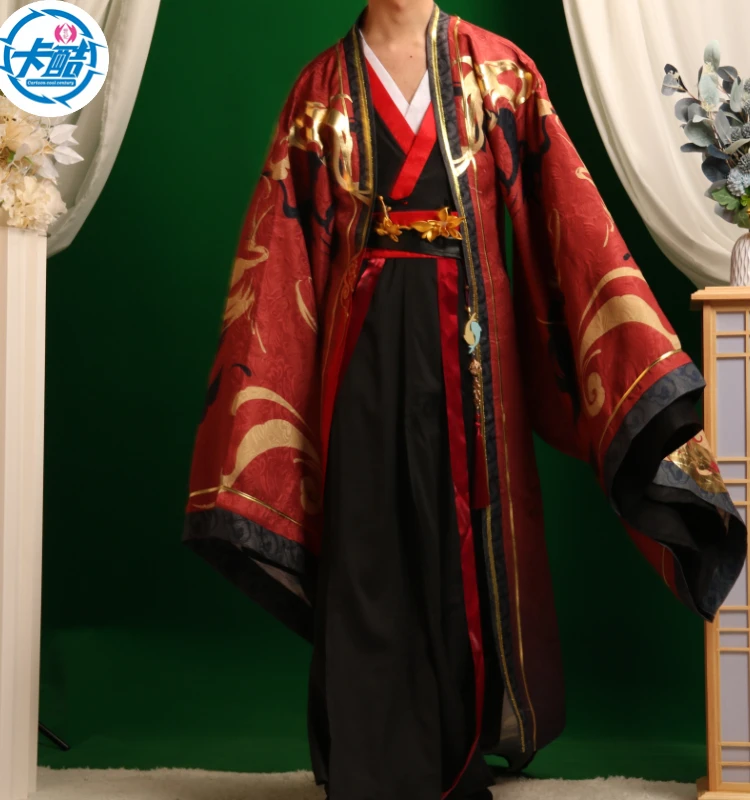 Code Name: Yuan Liu Bian Cos Suit Hanfu Suit Liu Bian Cosplay Ancient Style Men's Full Set Cosplay Costume Han Fu Halloween