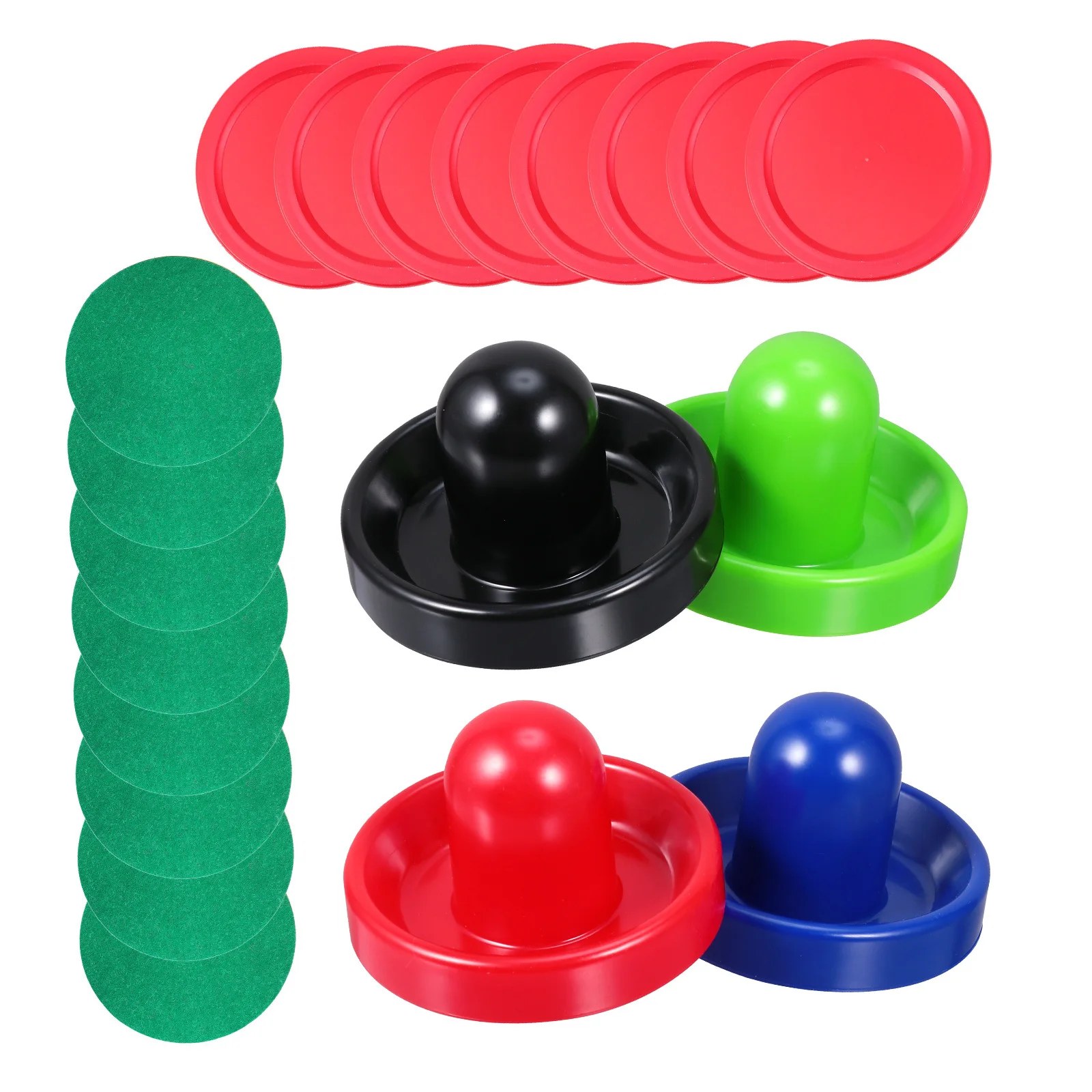 1 مجموعة البلاستيك هوكي الهواء اكسسوارات دافعات كرات الصولجان سميكة الوبر منصات استبدال أجزاء للطاولات القياسية هوكي الهواء انتهازي