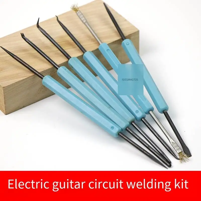 

Electric Guitar Circuit Desoldering Wire Tool Set Guitar Repair Tool Electric Guitar Box Maintenance and Repair