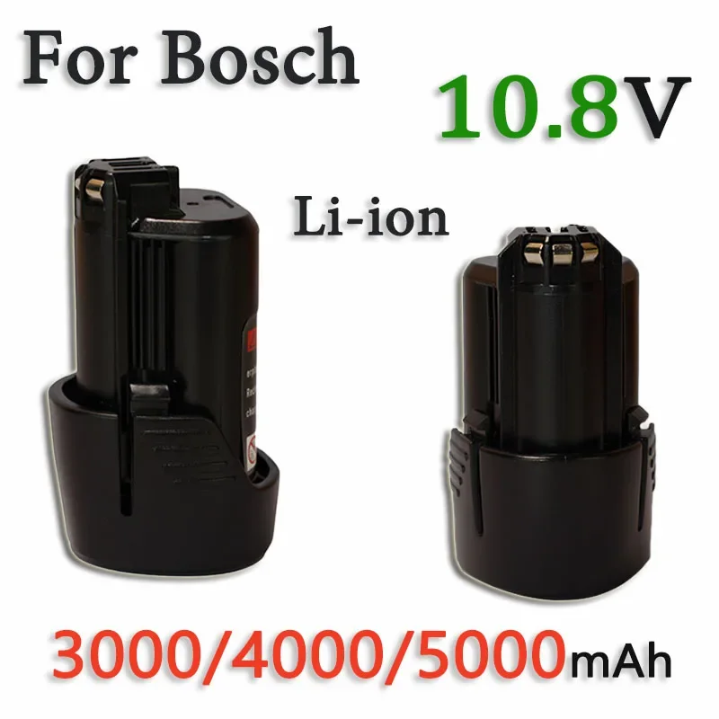 Литий-ионный аккумулятор 10,8 в 3000/4000/5000 мАч для Bosch TSR1080 GSR10.8-2 GSA10.8V, аккумулятор для электроинструмента