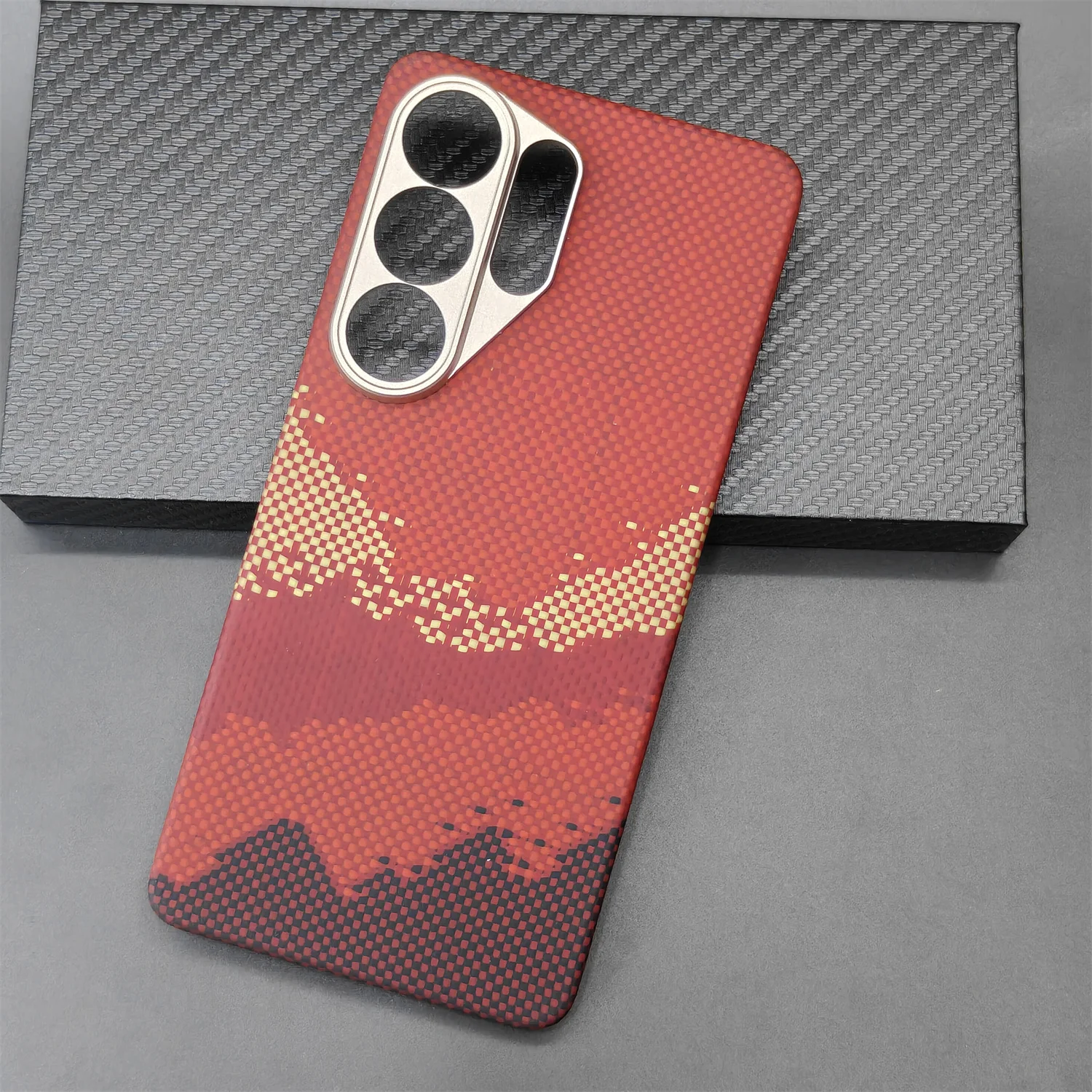 

Luxury Genuine Carbon Fiber Magnetic Case for Galaxy S26 Ultra S26 Plus S26 Real Kevlar Aramid Fiber Wireless Charging Cover