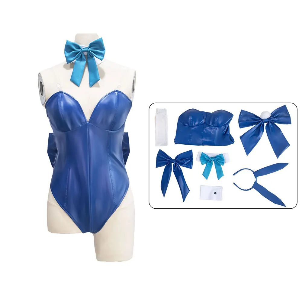 Game Blue Archive Bunny Girl Asuma Toki Cosplay Costume Sexy Kawaii Women Roleplay Fantasia Cloth Halloween Party Disguise Suits - view 4