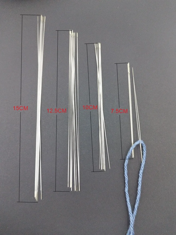 Open Large Eye Needle Beading Needle Center Hole Needle DIY Jewelry Making Bracelet Necklace Jewelry Beading Attachment