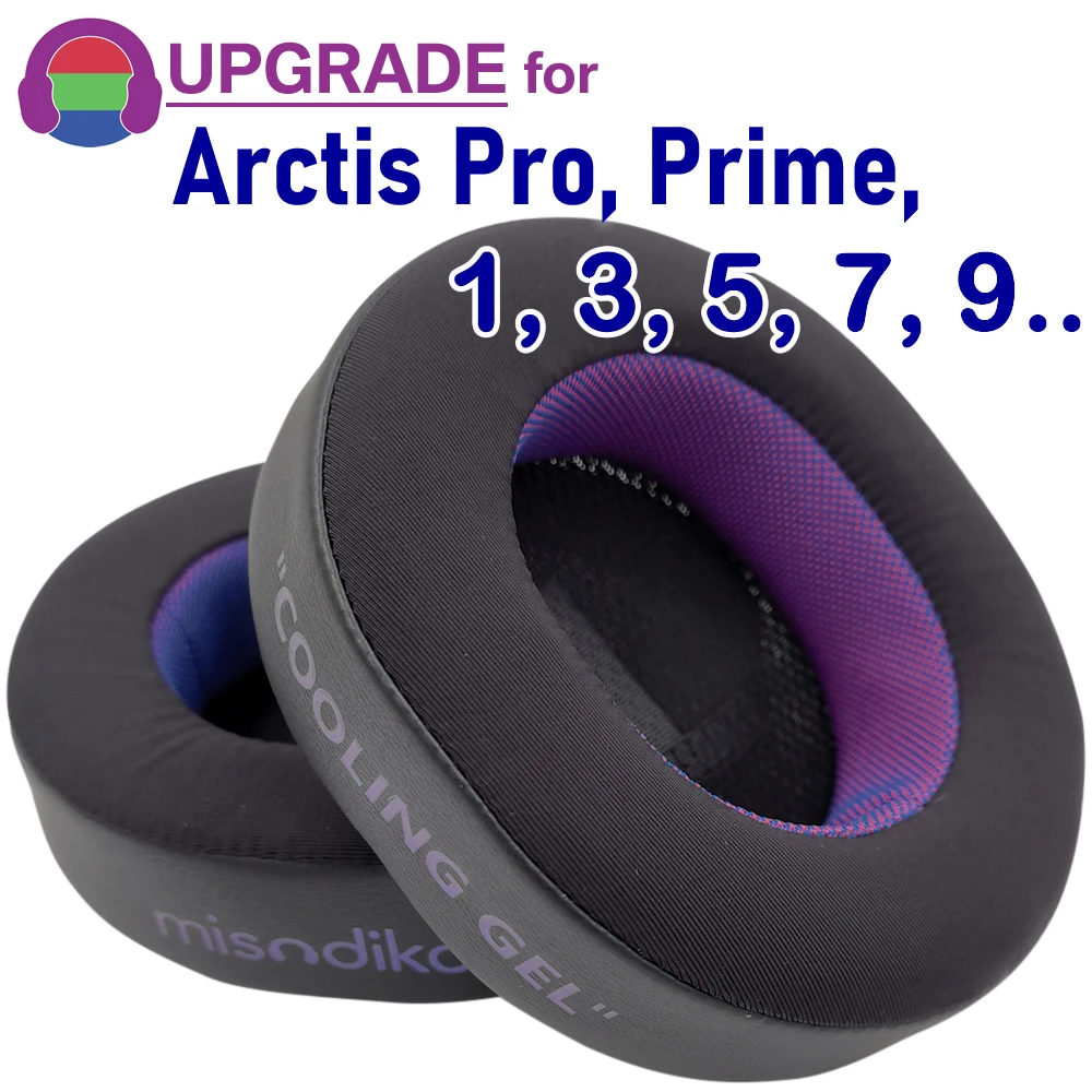 misodiko Ulepszone poduszki nauszników do gier SteelSeries Arctis 1, 3, 5, 7, 9, Pro i Prime