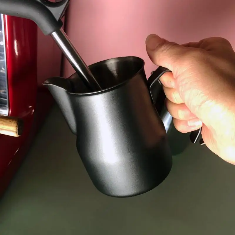 Coffee Cup Pitcher Espresso Milk Frother Barista Latte Cups Measuring 600ml 900ml 350ml for Home & Kitchen