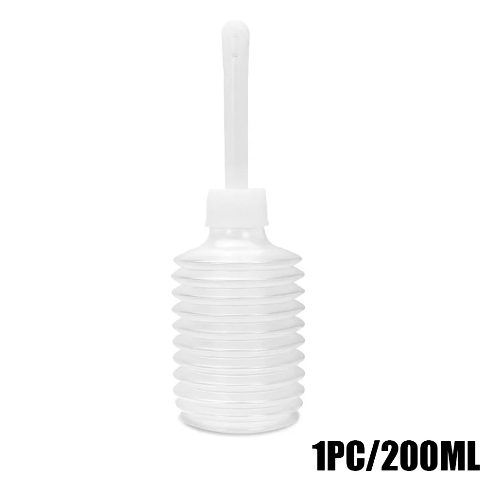 200ML Reusable Vaginal Anal Douche Retractable Vagina Wash Anal cleaning Anus Cleaner Feminine Wash Hygiene Gay Pump Irrigator