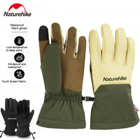 Naturehike Outdoor Waterproof Winter Gloves For Man Woman Mountaineering Skating Cycling Thermal Gloves Anti-slip Touch Screen