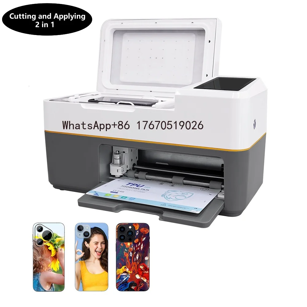 2026 Smartphone Screen Protector Cutting and Laminating Machine with Infinite TPU Hydrogel Cutting Plotter