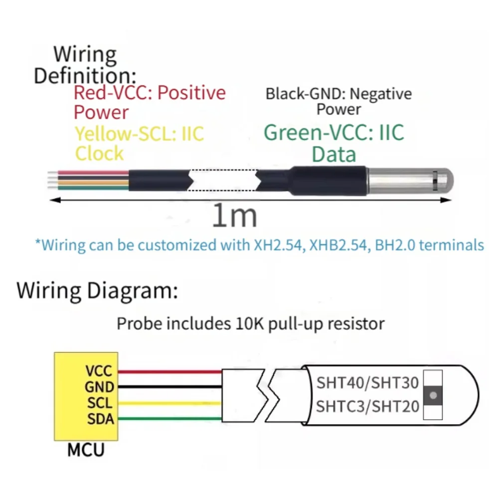 Módulo Sensor ambiental BME680 BME688, sonda Sensor de calidad del aire/presión atmosférica/temperatura/humedad con línea