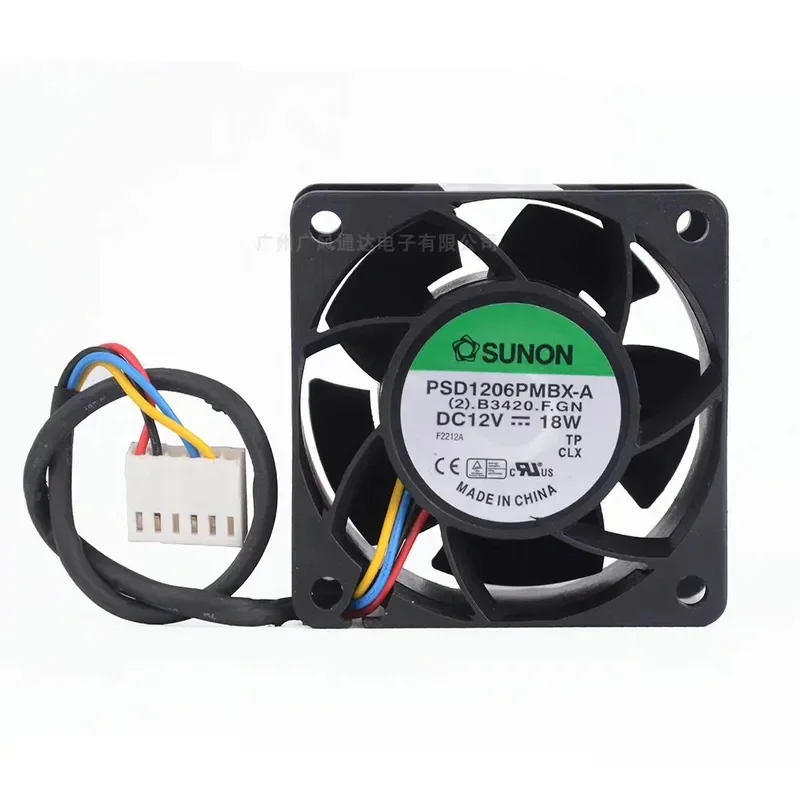 for Jianzhun SUNON 6038 High Speed Cooling Fan 12V 18W Powerful Airflow Blower for Industrial Equipment Server Cabinet