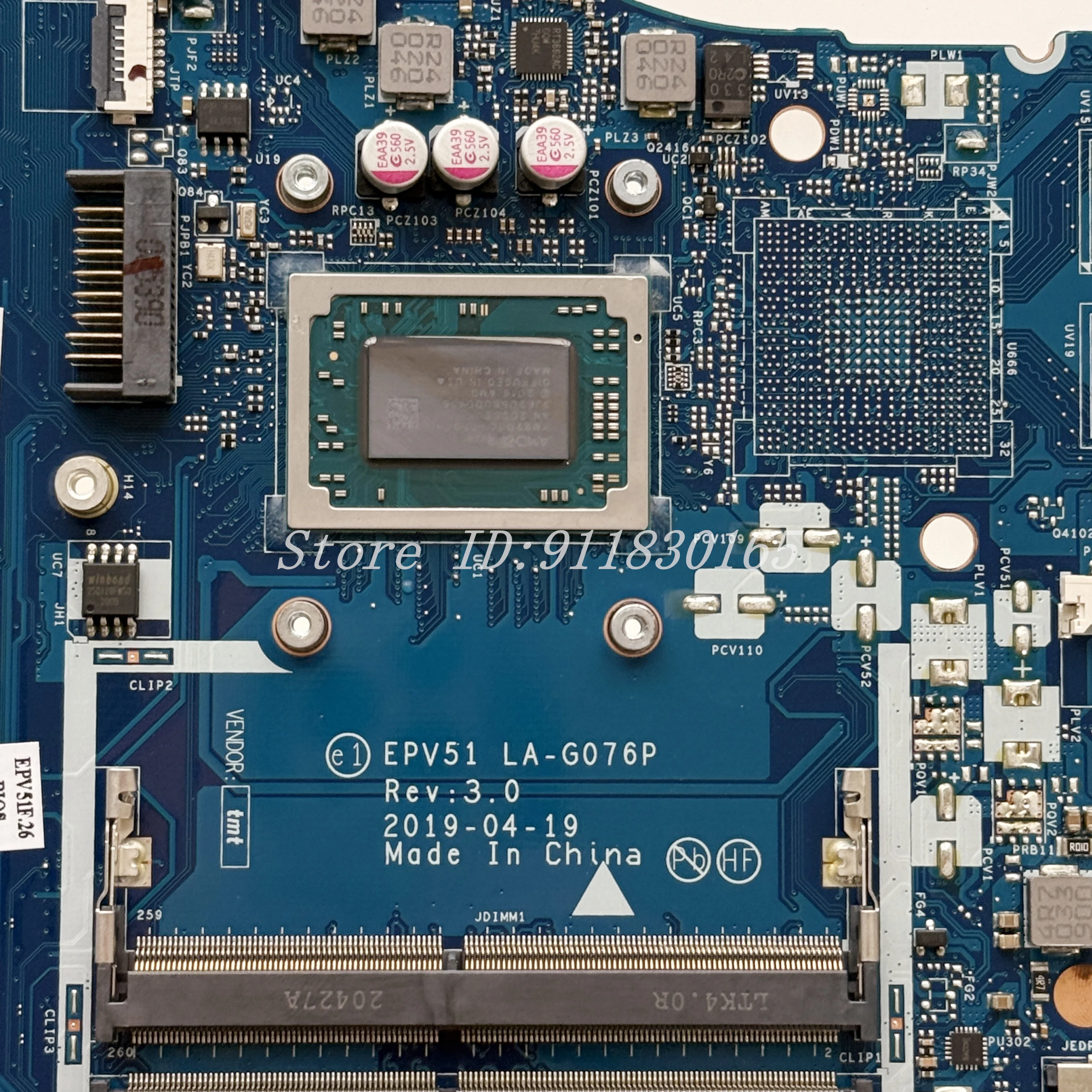 LA-G076P LA-G07JP Para HP 15T-DB 15-DB 15-DX 255 G7 Laptop Placa