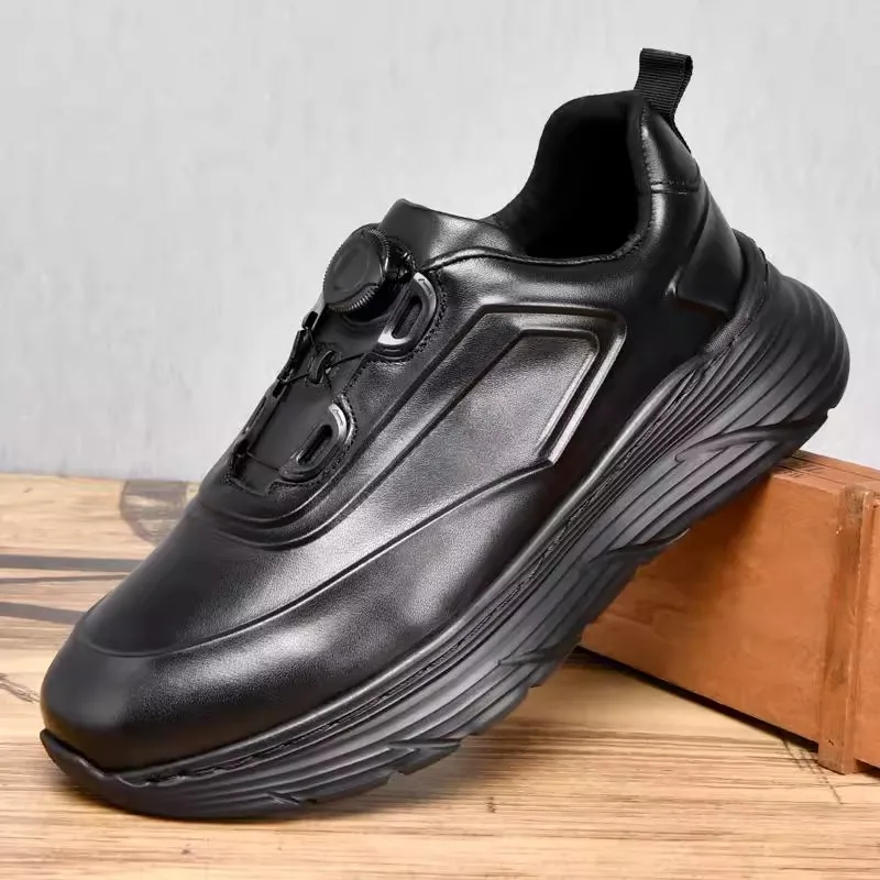 

Мужские кожаные туфли ZaSran из натуральной воловьей кожи с защитой от запаха, поворотной застежкой, повседневные, модные, дышащие, с круглым носком