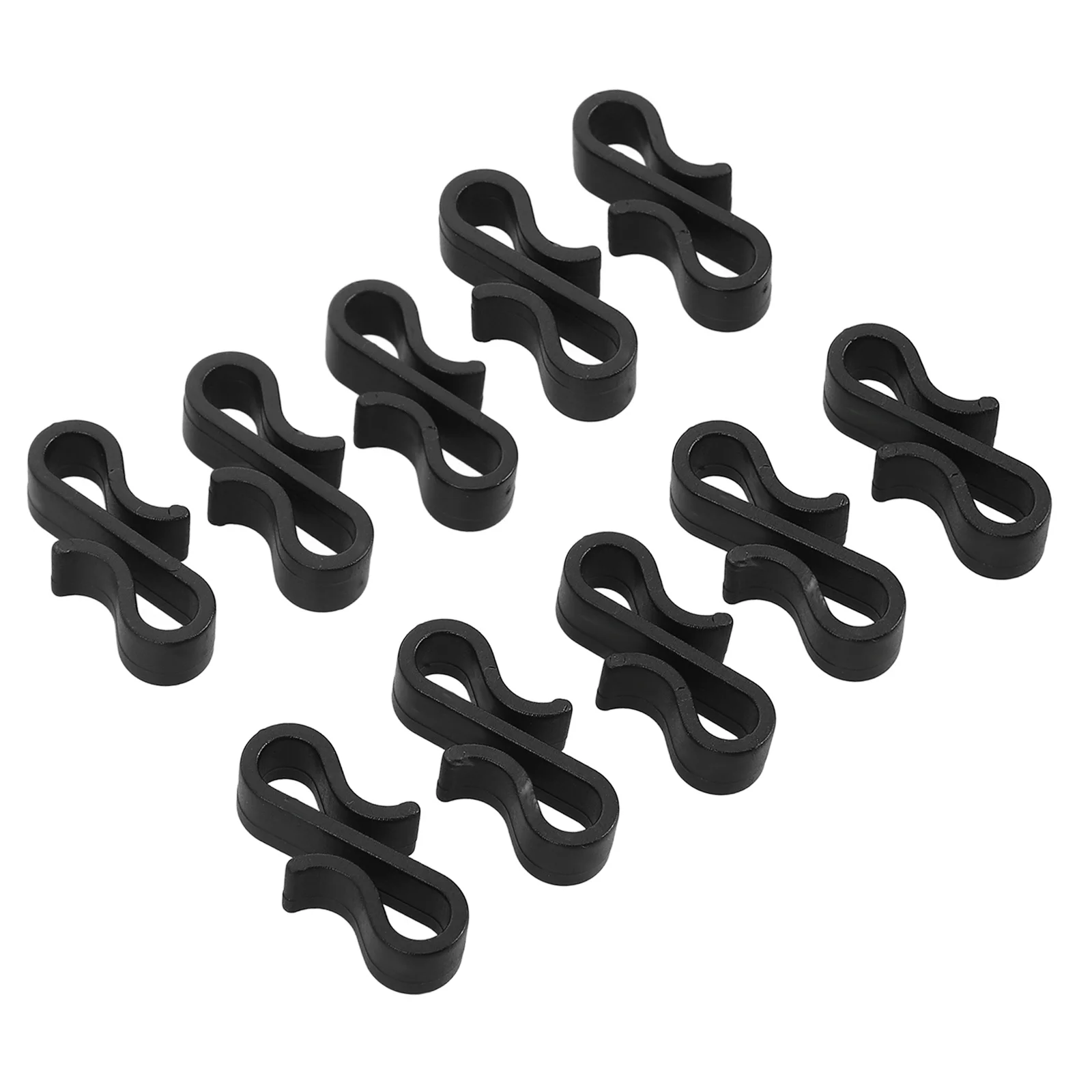 

10Pcs S Bend Hooks for Holiday Lights Secure String Light Clips for Siding Gutters Reusable Outdoor Indoor Decoration Fixtures
