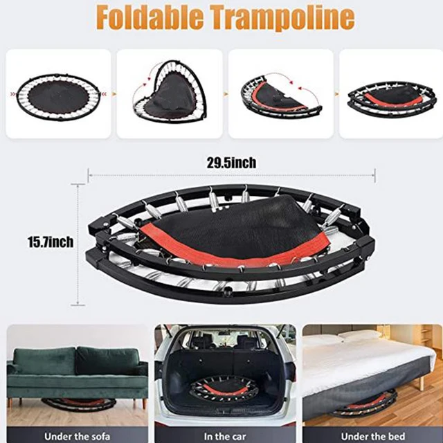 40-Zoll-Indoor-Fitness-Mini-Trampolin für Kinder und Erwachsene, springendes Trampolin aus Polypropylen für Jungen und Mädchen