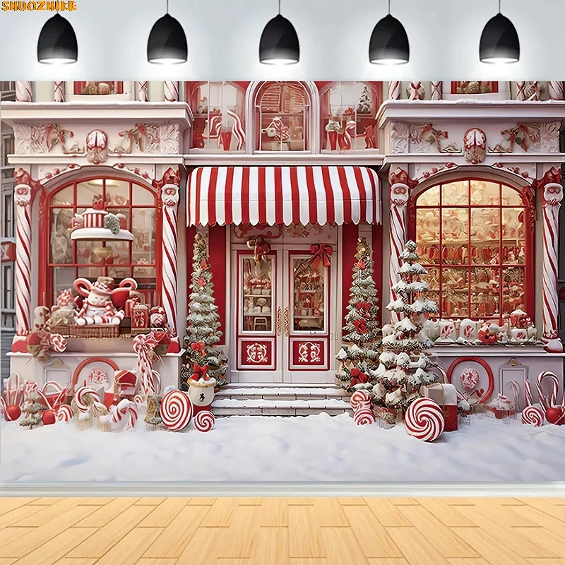 

Christmas Day Decoration Living Room Photography Backdrops New Year Holiday Fireplace Patio Indoor Party Background DJ-08