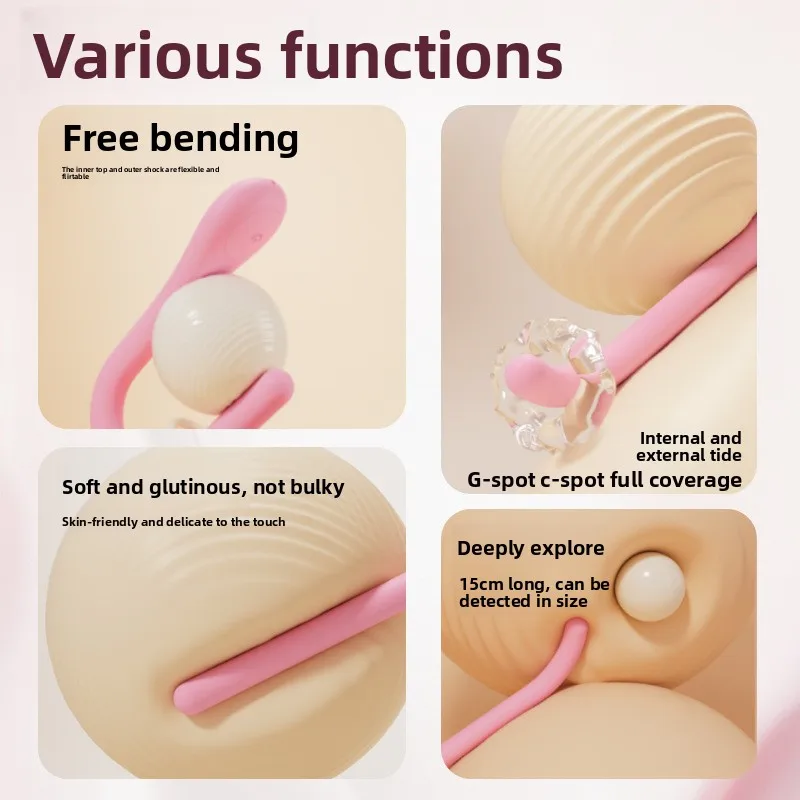 جديد هزاز الإناث الاهتزاز القوي المد الثاني الصامت الراقية اللعب في الجسم الجنس لعب لمنتجات الكبار الإناث #3