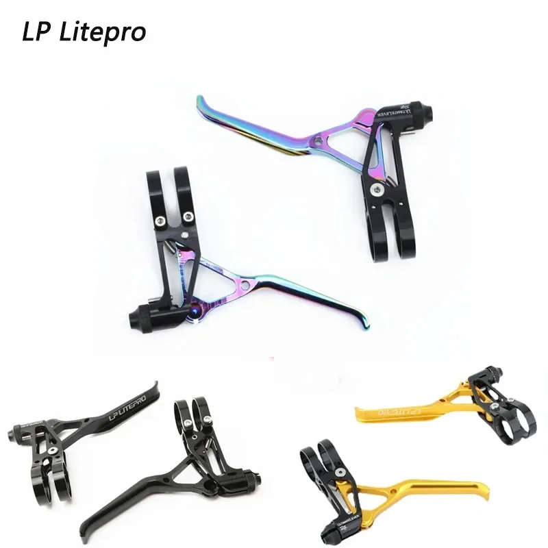 

Litepro7075-T651 Aluminuim alloy BMX Bicycle Inch V Brake Lever Folding Bike Brake Levers Handle Bicycle Accessories Randomly