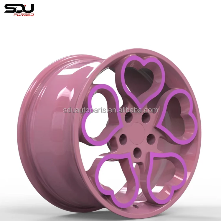 Custom T 6-6061 Forged Heart Shaped Wheels Love Wheels 18x8 5X114.3 Wheels