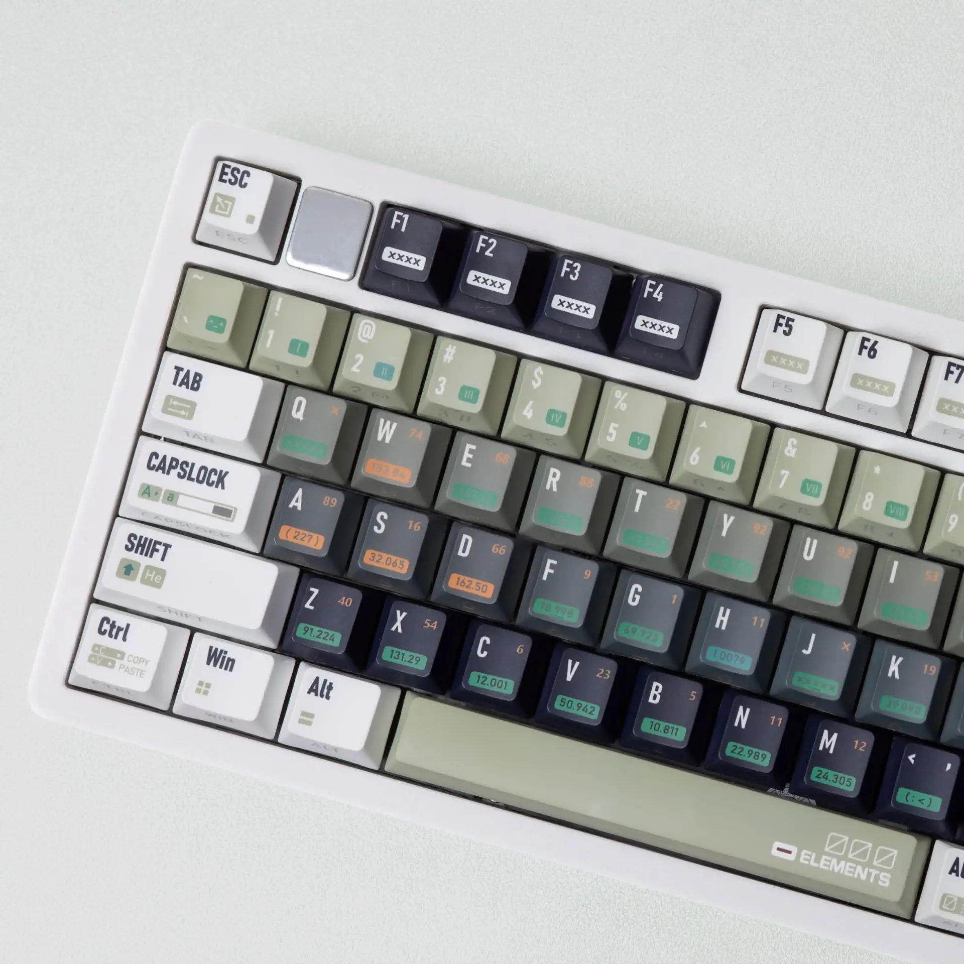 Key Caps Chemical Side Engraving Transparent Pbt Original Full Set of Key Caps Korean Russian Western Spanish European Language
