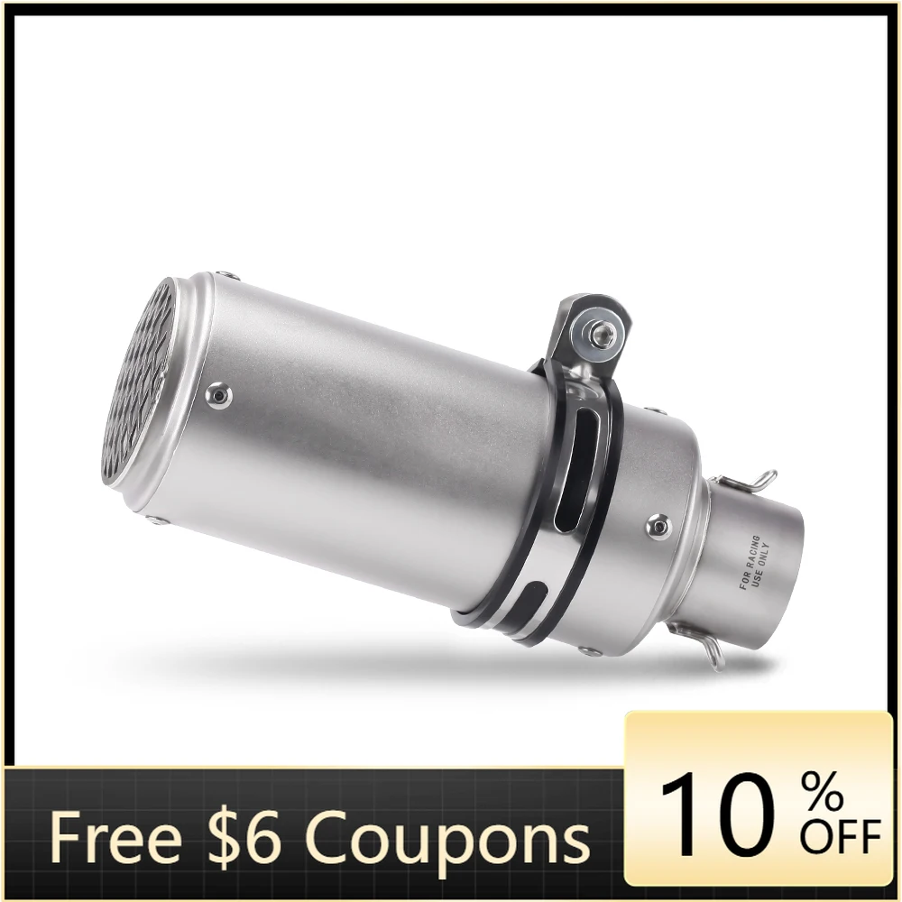 

STLF 51MM Motorcycle Exhaust Pipe GP Moto Muffler Slip on for Scooter Motocross Dirt Bike Moto Crf150 Gsxr150 Z900 Z750 Xj6 Adv3