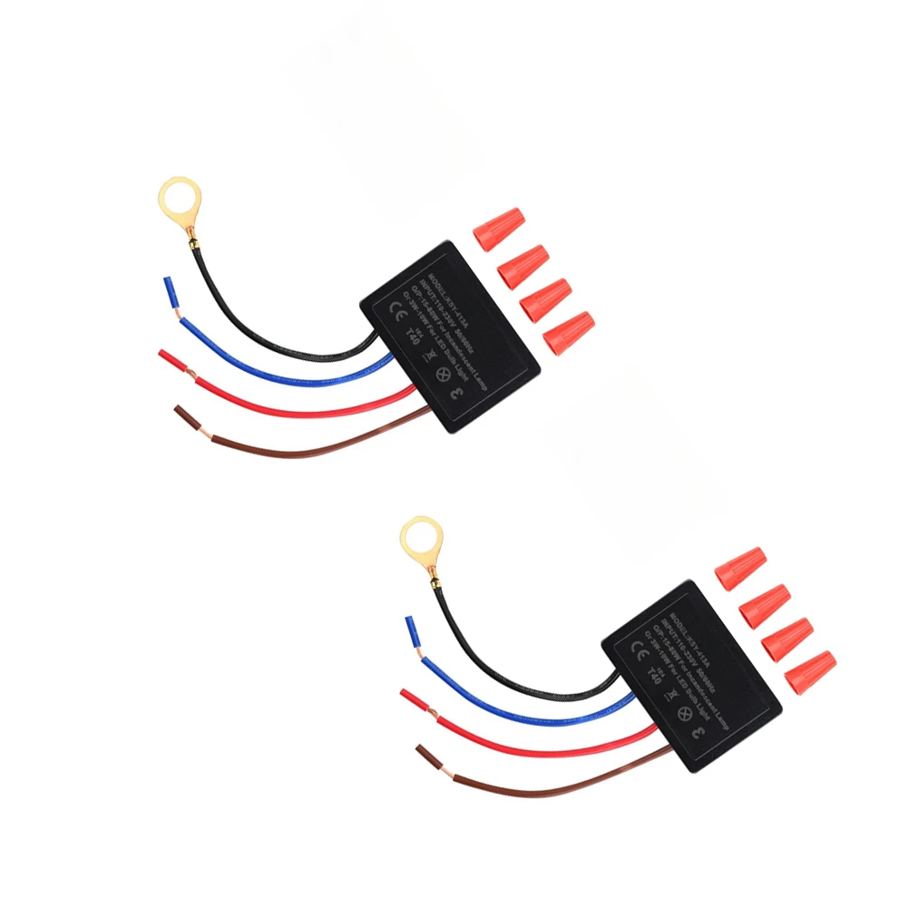 AC 110-230V LED Touch Sensing Desk Lamp Switch With 4 Brightness Levels, Moisture-Proof Enclosure, Safe For Any Room