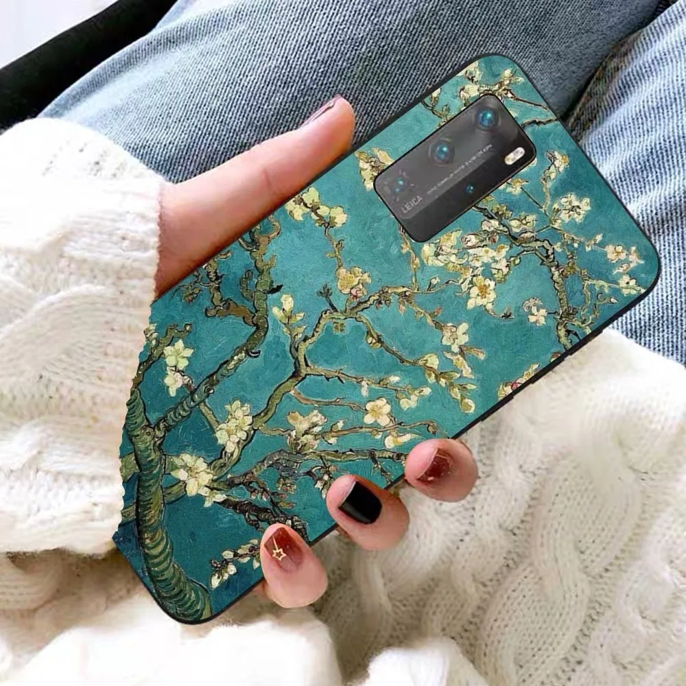 Art Van Gogh Starry Sunflower Phone Case For Huawei P 8 9 10 20 30 40 50 Pro Lite Psmart Honor 10 Lite 70 Mate 20lite