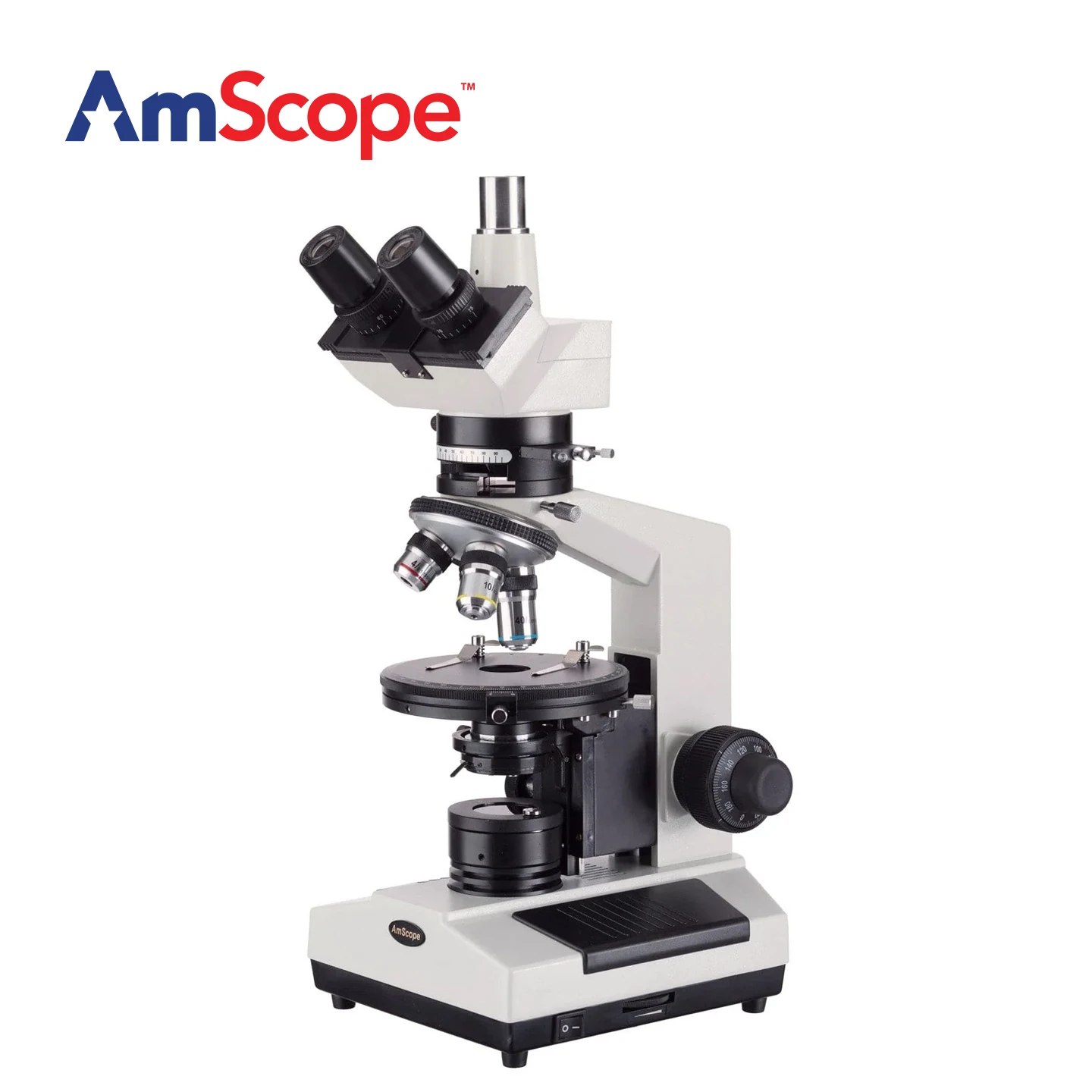 AmScope PZ200 Series Polarizing Trinocular Compound Microscope