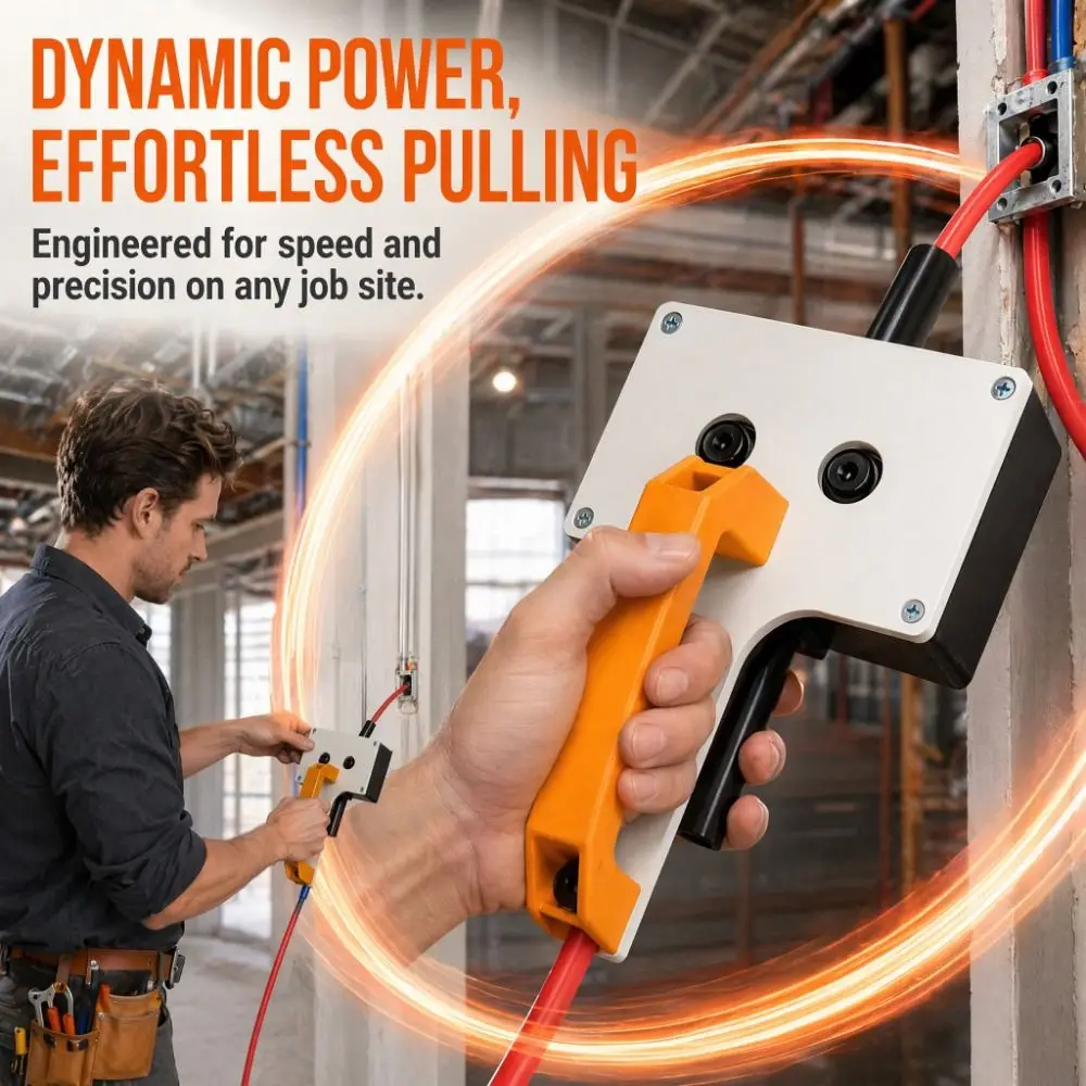 Multi-functional Heavy-Duty Wire Puller 6-8mm Smooth Cable Pulling Handheld Wiring Tools Effortless High-strength Wire Tugger