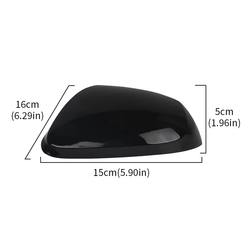 

Left Right Rearview Mirror Cover For Hyundai i10 2014 2015 2016 2017 Gloss Black/Primed white Door Wing Mirror Cover Cap Lid