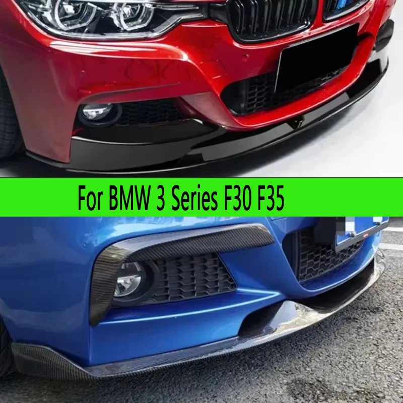 

For BMW 3 Series F30 F35 Carbon Fiber Car Front Bumper Diverter Spoiler Diffuser Front lip chin upgraded Auto parts body kit