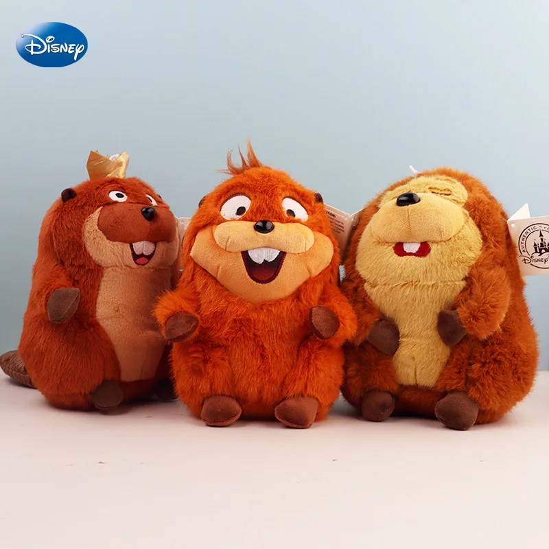 Kawaii Fluffy Hoppers Disney Plush Toys Mabel King George Castor Pixar Anime Stuffed Animal Cute Soft Dolls For Girls Children
