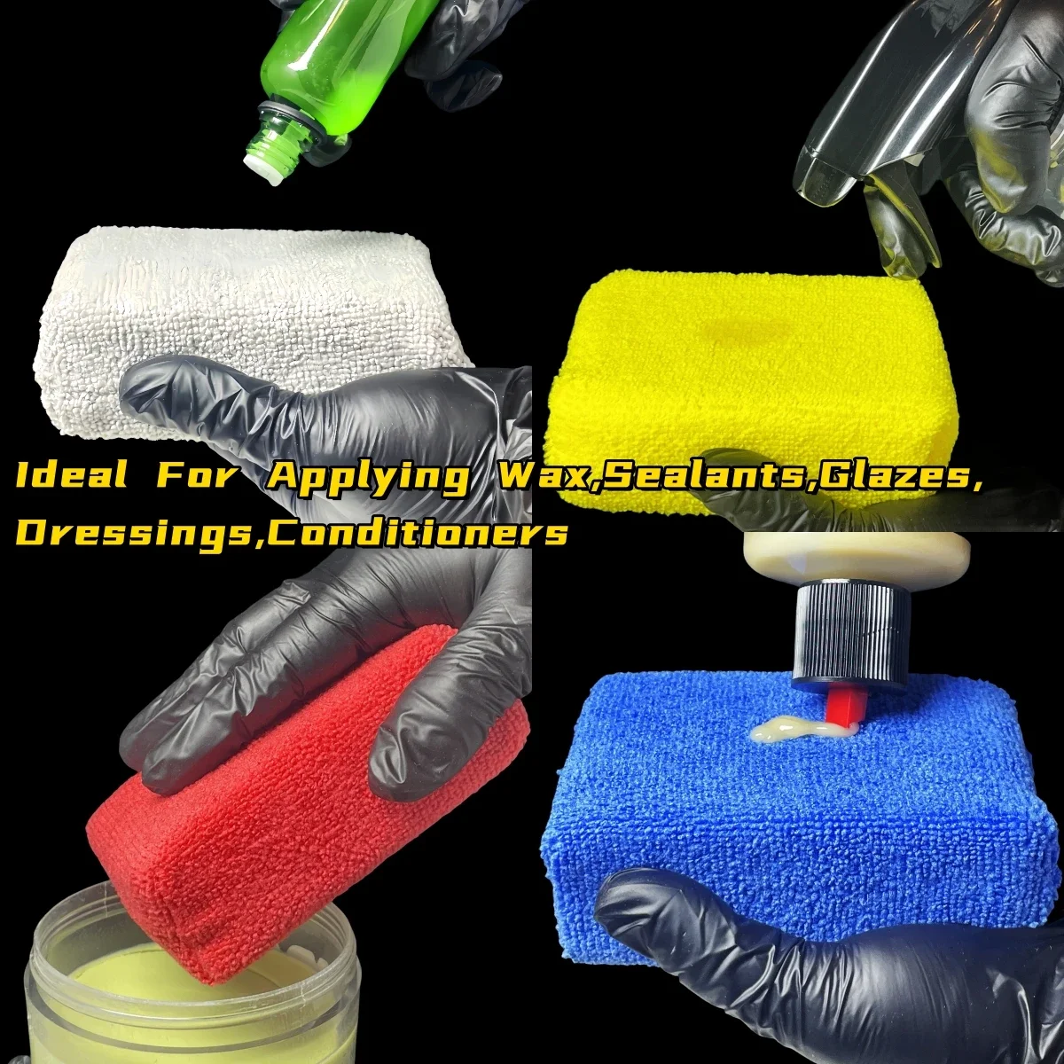 10PCS Microfibre Car Wax Appli - Wax Applicator Pad recension och pris